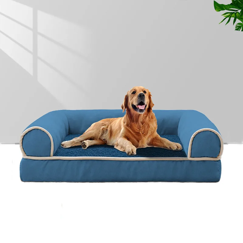 Comfortable Pet Dog Bed Sofa Fine Plush Puppy Nest Warm And Soft  Square Kennel Mat Easy Washing Pooch Cushion For Deep Sleeping