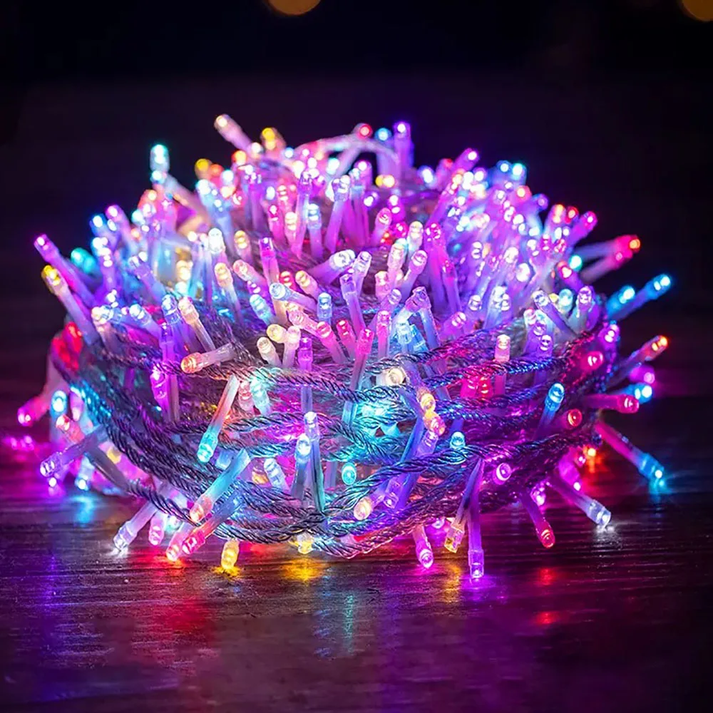 holiday Led christmas lights outdoor 100M 50M 30M 20M 10M led string lights decoration for party holiday wedding Garland