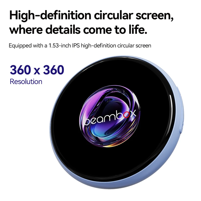 

Beambox Electronic Bar Niji E-Badge Display Pin Dynamic Electronic Badge 1.53-inch Touchscreen Children's Gift Zoo Commemorative