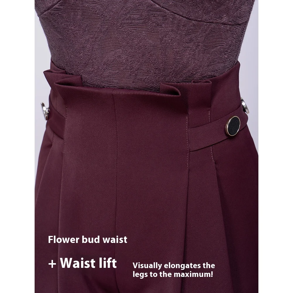 Nieuwe Latin Danswedstrijd Professionele Git Gerst Taille Verdikte Dames Hoge Taille Broek Broek Samba Elegant