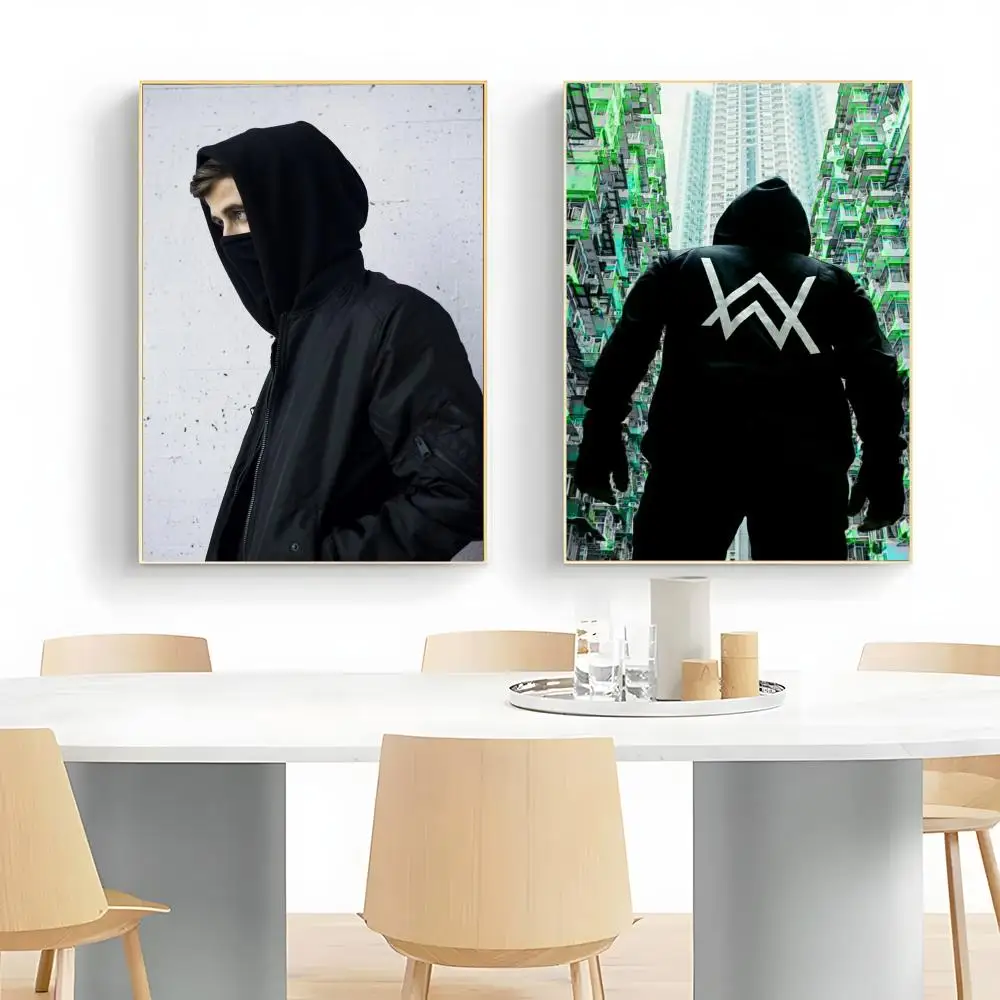 DJ Edm Rave Dj Alan Walker Poster Wall Art Print Poster Decorative Mural Home Decor Gift Unframed