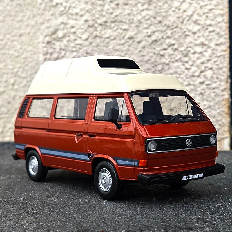 1:24 Volkswagen TYPE 2 T3 Minibus Travel Bus Simulation Alloy Car Model Decoration