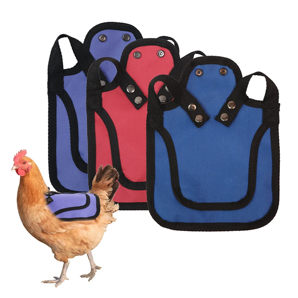 Adjustable Rooster Chicken Saddle Back Feather Wing Protection Fixator Chicken Vest Hen Poultry Protector Apron For Cold Proof