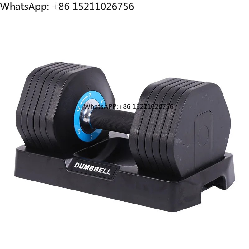 Adjustable Dumbbell 2kg 4kg 6kg 8kg 10kg 12kg Set, 2kg Increment, Home Gym Fitness Equipment Free Weight