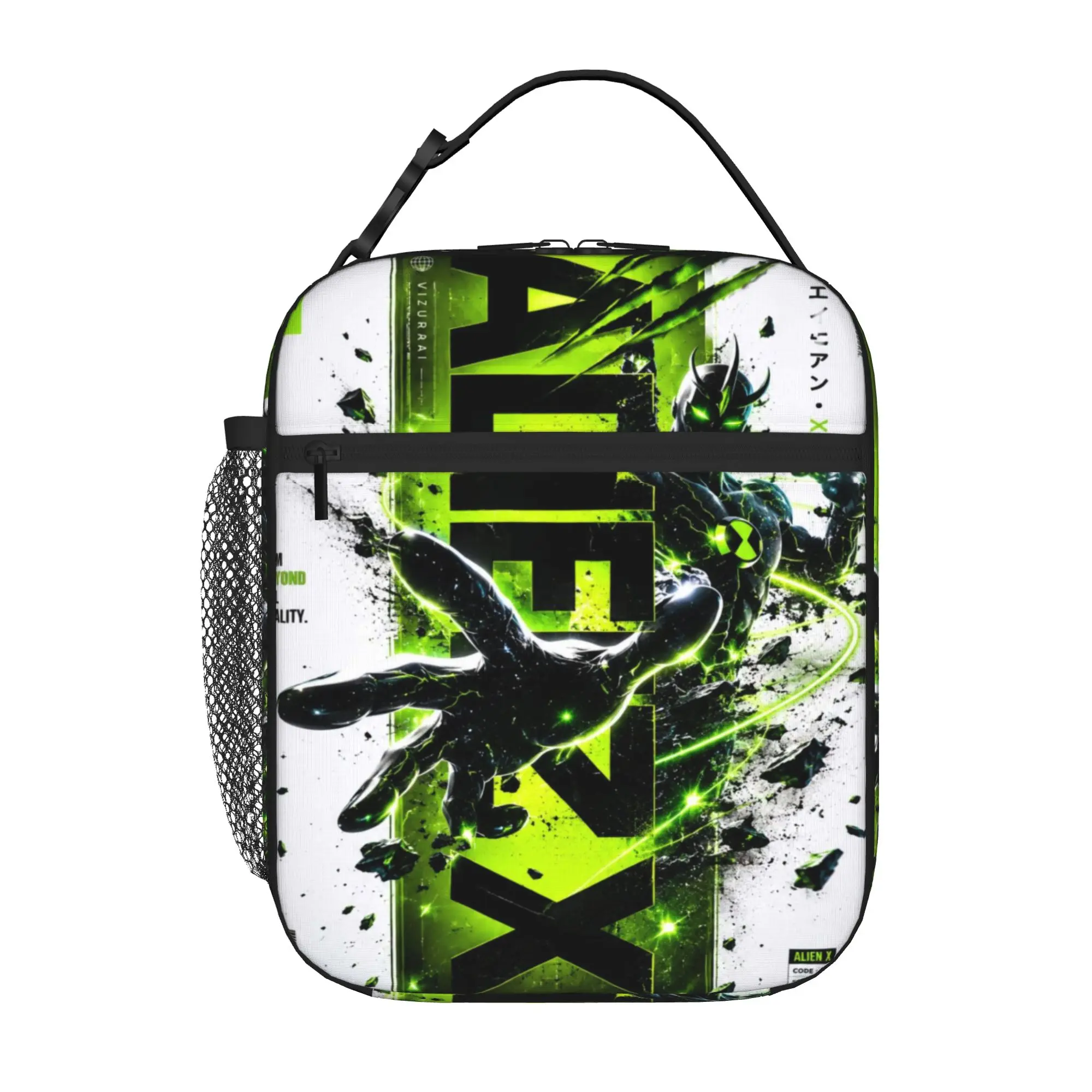Back to school season Ben 10 Lunch Bag Ben10 Alien X Stylized Poster Vintage Super Quality Personalised Leakproof Lunch Bag