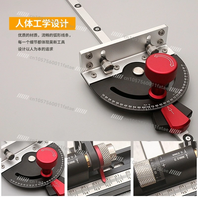 Push Handle Push Ruler Chute Woodworking Angle Table Saw Band Saw Flip-chip Engraving Machine Trimming DIY