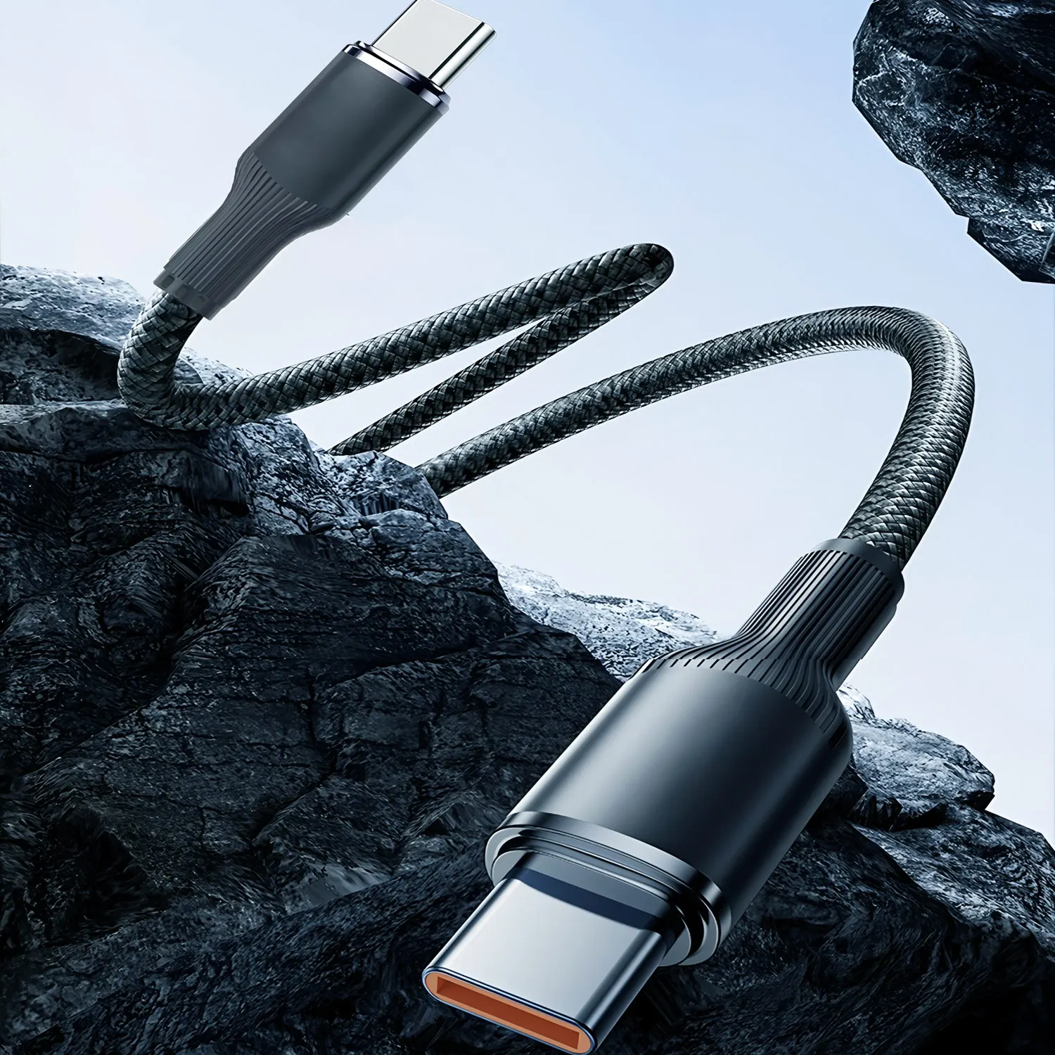 1M Type C to Type C PD 240W Fast Charging Cable for iPhone 18/17/16/15 Redmi Xiaomi Samsung - Data Sync And Charging Cord