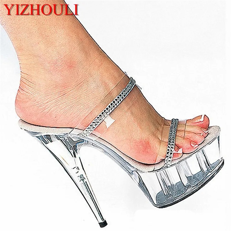 

specializing in the production of various types of shoes Gorgeous eye-catching ultra-high with 15 cm dance shoes