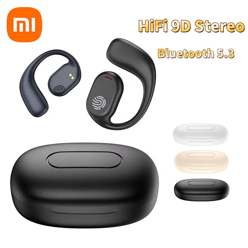 Наушники Xiaomi с костной проводимостью, Bluetooth 5,3 HiFi, 9D стереогарнитура с шумоподавлением, водонепроницаемые наушники, уличная беспроводная