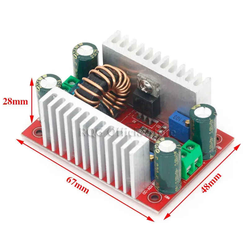 DC 400W 15A Step-up Boost dönüştürücü sabit akım güç kaynağı LED sürücü 8.5-50V için 10-60V voltaj şarj adım modülü