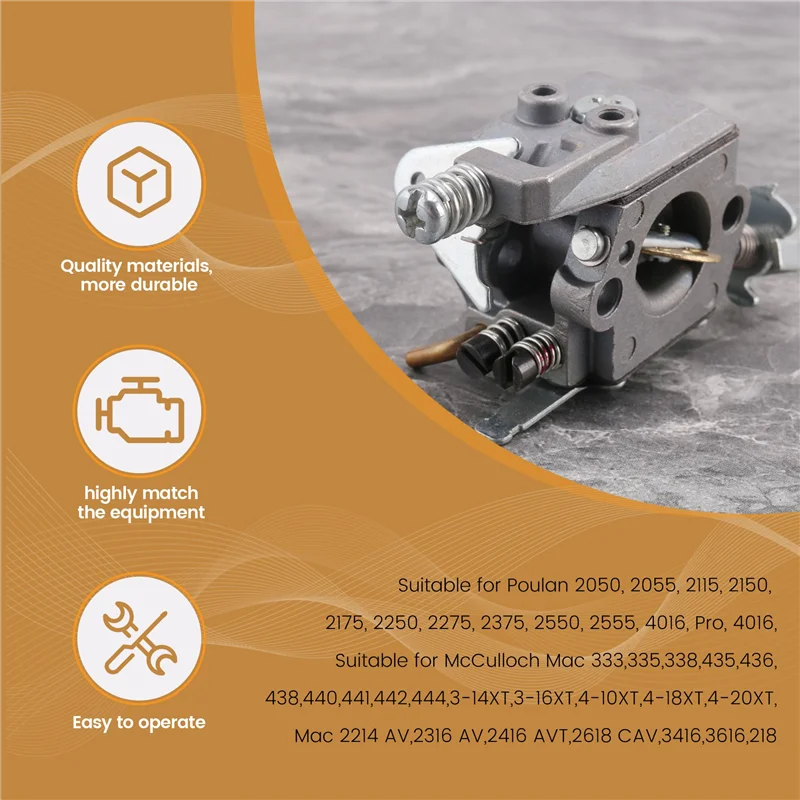 

AC23-Carburetor Air Filter Set For Partner 351 352 370 371 390 391 401 420 422 Chainsaw 5300718-21 For Walbro 33-29