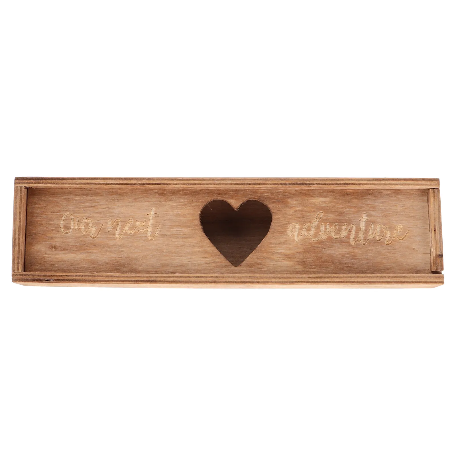 Pregnancy Announcement Wooden Box Keepsake Storage Case for Positive Test Stick Elegant Decorative Reveal Gift Keepsake Box