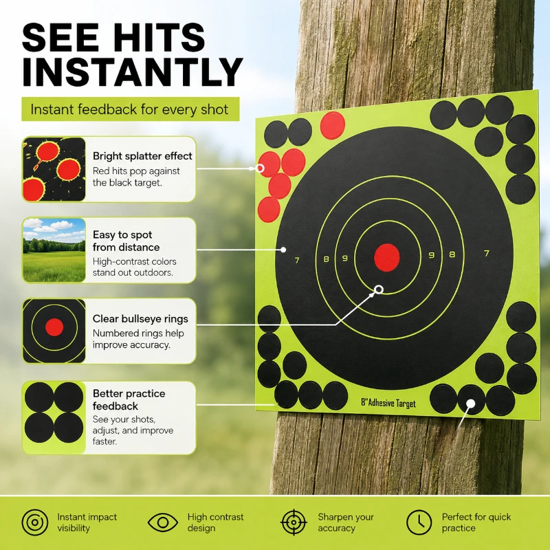 Fluorescent Splash Effect Targ - огляд і ціна Practice Target Board