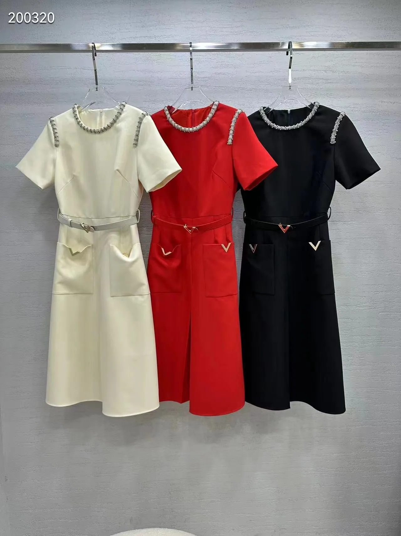 

aa6909 Fashion women's dress 2024 Popular European Design party style women's Clothing