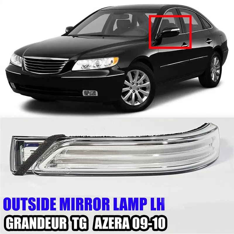 

Rearview Mirror Lights Outside Mirror Lamp For Azera Grandeur TG 2009 2010-Boom