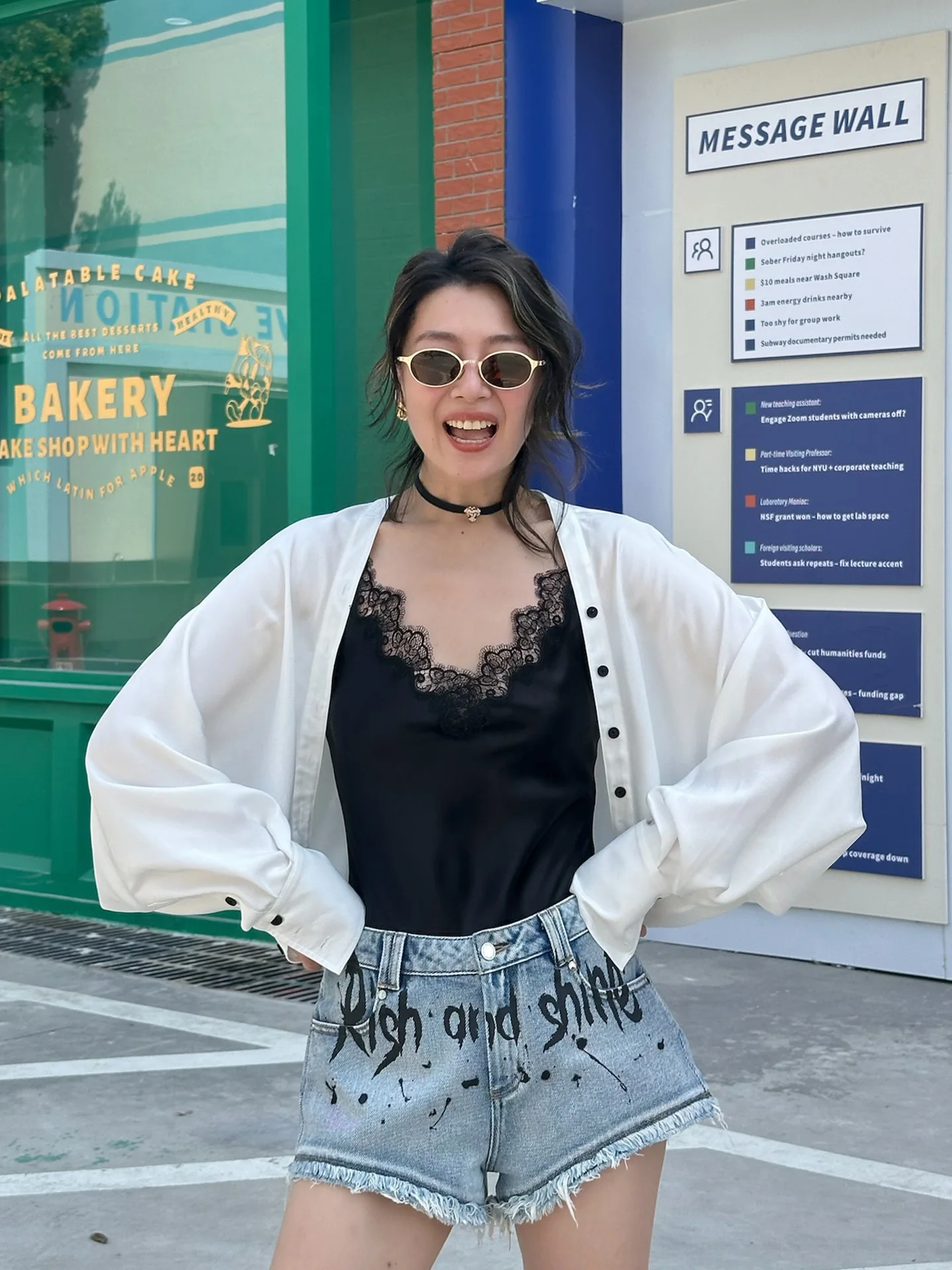 

LEDIM WANG White Label Series Women's Silk Batwing Sve Open Cardigan irt Autumn New Sle Loose Fit V-ne Printed