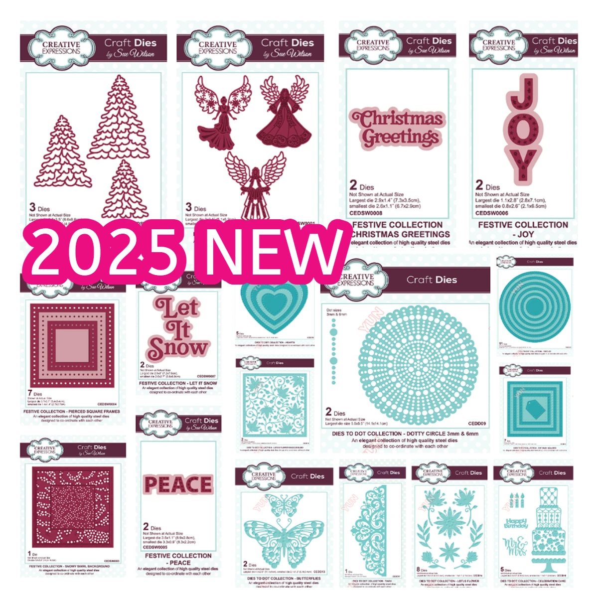 

Birthday Wishes Christmas Die Set To Dot Collection By Creative Expressions Die 2025 New DIY Scrapbooking Handmade Greeting Card