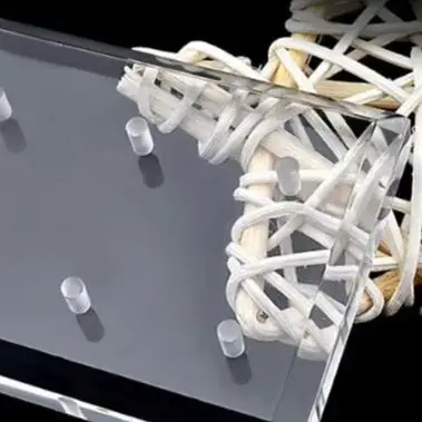 10PCS Clear 6Holes Acrylic Dental Bur Holder Stand Display Case For Nail Drill Bits