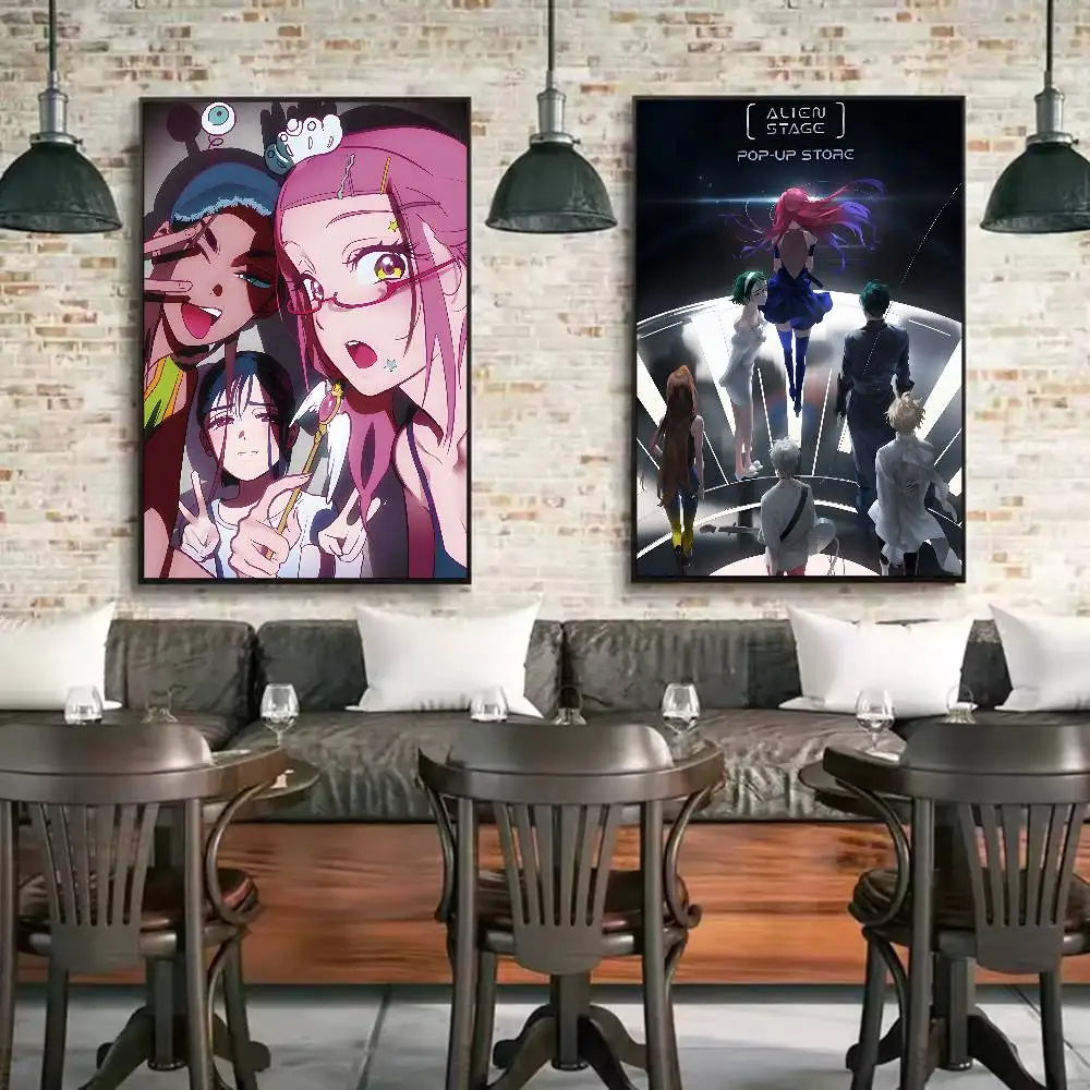 أنيمي ألف غريبة المرحلة المشارك ورقة طباعة غرفة المعيشة المنزلي غرفة نوم مدخل بار مقهى الفن اللوحة الديكور