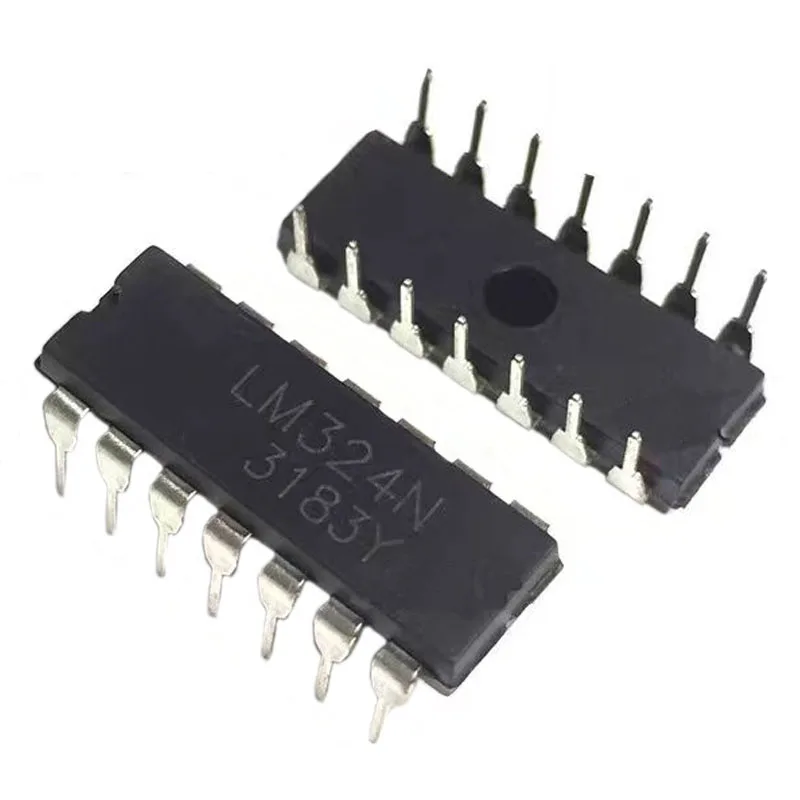 10PCS  LM324 LM324N Quad Operational Amplifier DIP14 Direct Plug 14 pins