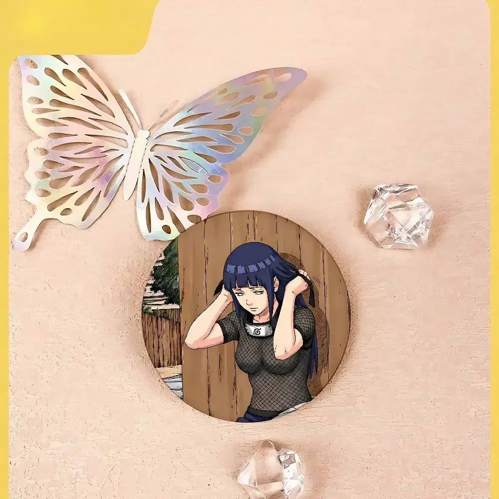 Cute H-Hinata Hyuga Cover Brooches Funny Meme Badge Fashion Jewelry Gifts