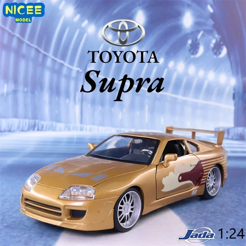 

1:24 модель автомобиля Slap Jack's Toyota Supra, модель автомобиля из металлического сплава, детские игрушки, коллекционные подарки J31