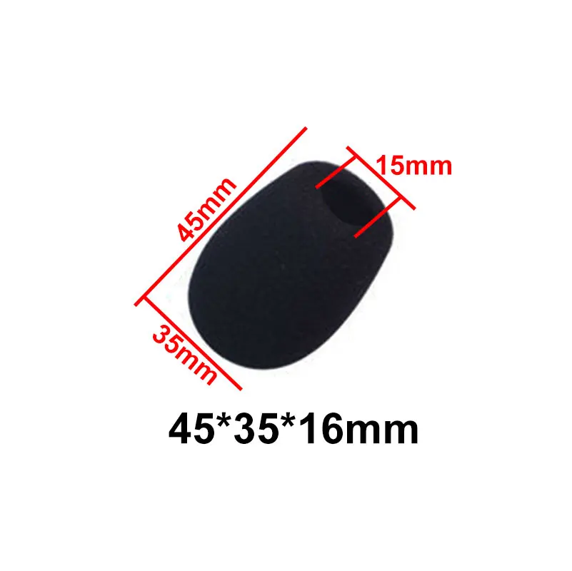JCD 10 stks Mini Microfoon Foam Covers Mic Protector Covers Vervanging Headset Voorruit Spons Cover Microfoon Cover voor Microfoon - afbeelding 1