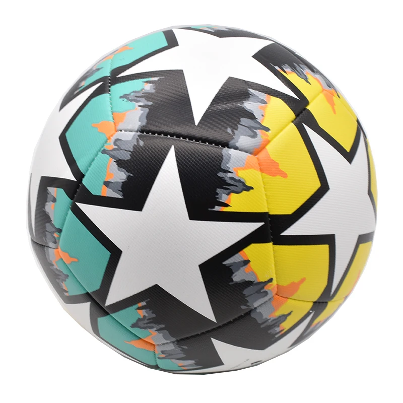 Size 5 Official Soccer Ball PU Leather Classic Design Wear-Resistant Outdoor Sports Football for Team Wear