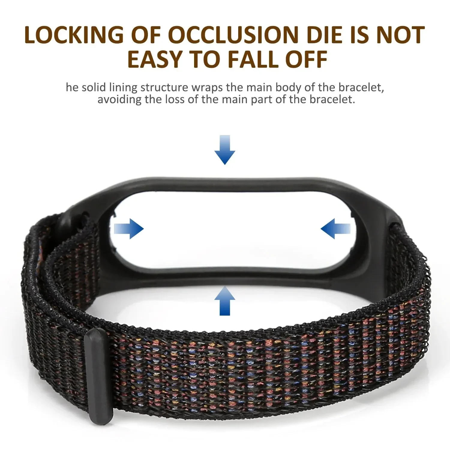 Nylon Strap For Xiaomi Mi Band 7 6 5 4 3 Bracelet Watchband Pulsera Correa Strap Miband 7 6 5 4 3 Bracelet Wristband Sport Loop image 6