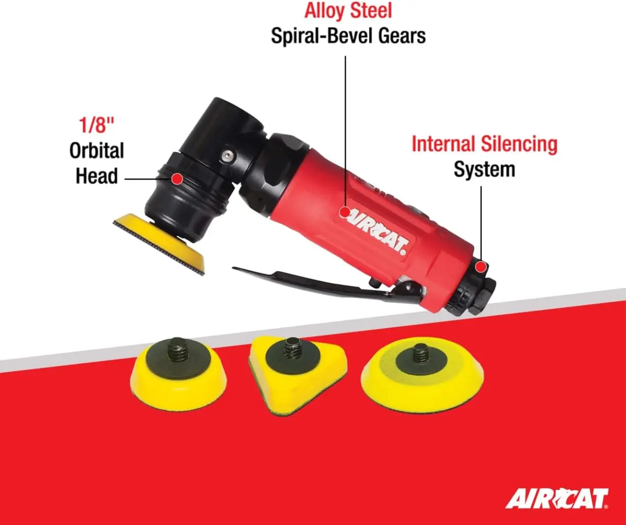 Pneumatic Tools 6320: Spot Sander And Polisher With Internal 1/8-Inch Orbital Head 13,000 Rpm