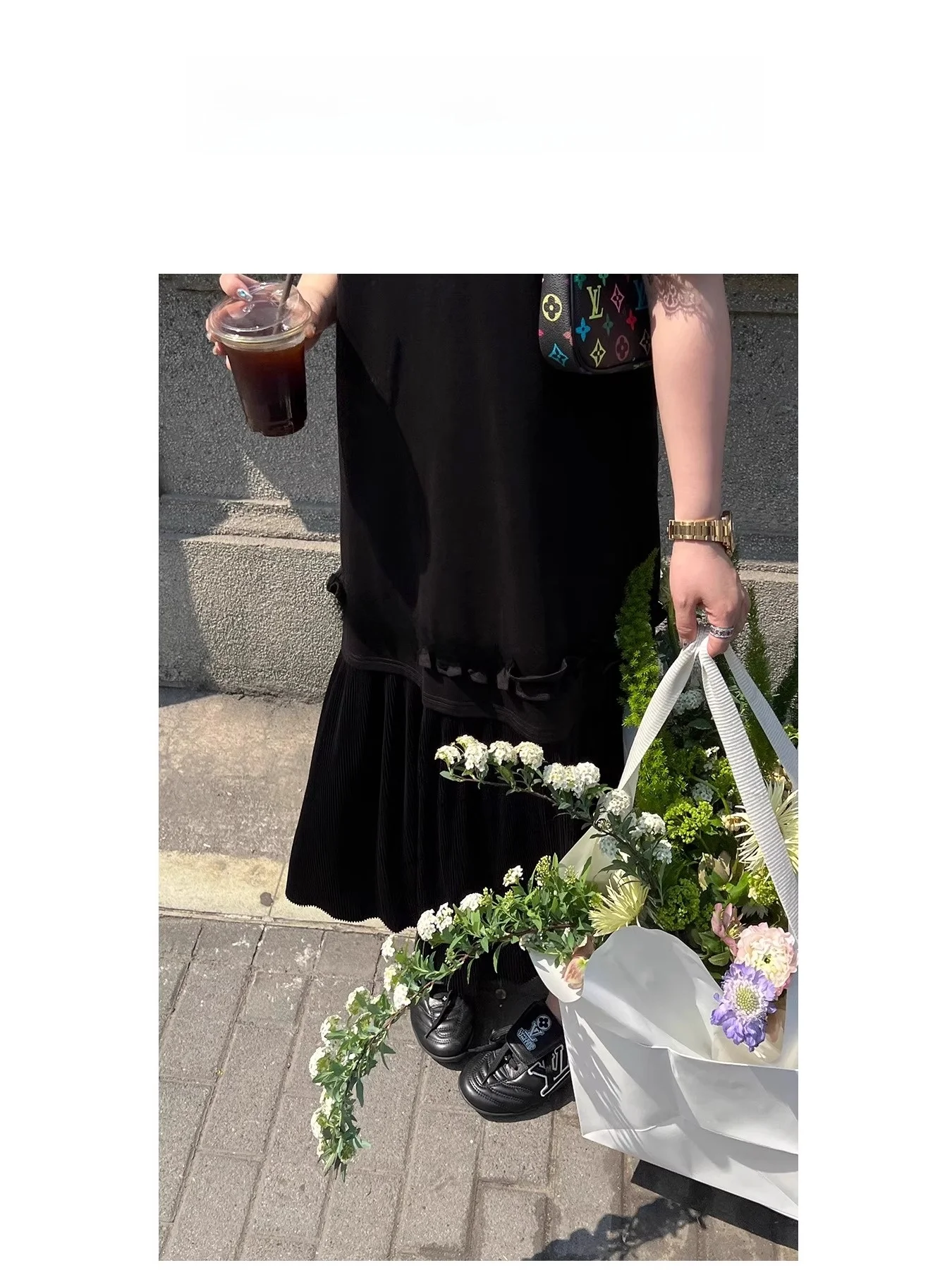 

Loose Casual round Neck Splice Dress Women's plus Size Cotton Blend Comfortable Long Skirt Summer Fashion Private L...