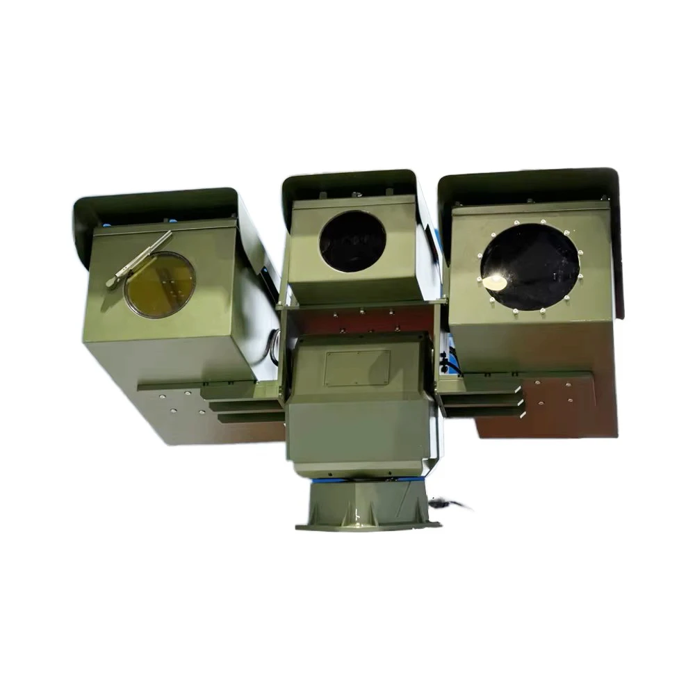 Câmera grande angular de segurança PTZ térmica de longo alcance Pan-Tilt 10km Detecção de veículos -35 ° C +65 ° Detecção de movimento C