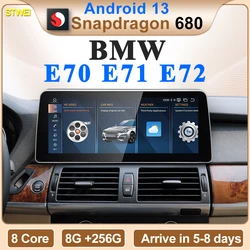 STWEI New ID6 ID7 ID8 Android 13 Qualcomm680 Snapdragon6225 8GB 256GB 12.3inch For BMW X5 E70 X6 E71 Car CarPlay AUTO GPS NAVI