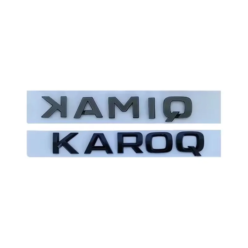 ABS Car Rear Emblem Letter Logo Trunk Badge Sticker for Octavia Kodiaq Karoq Superb Rapid Fabia Kamiq Yeti 4x4 Accessories