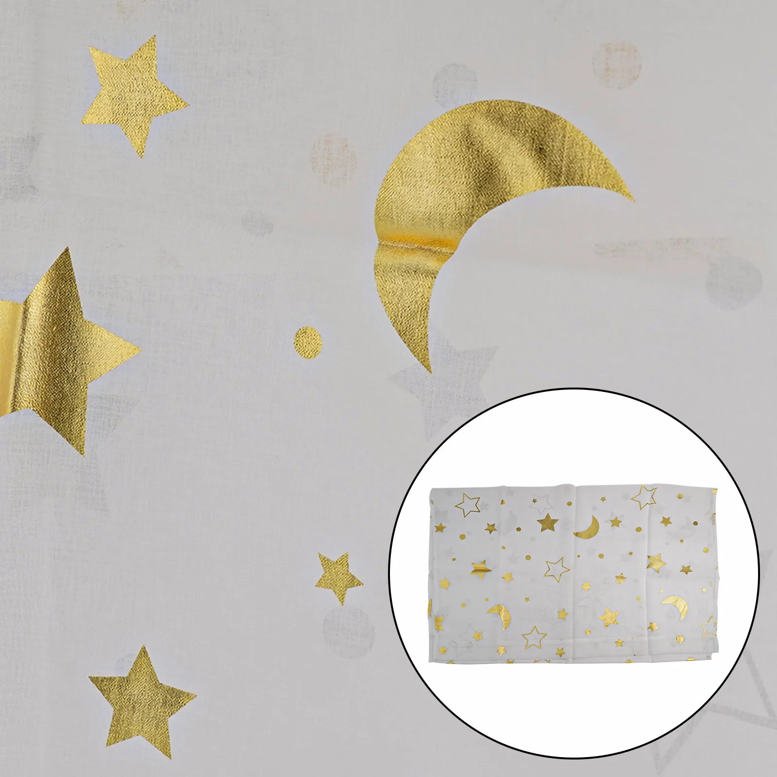 Beautiful Curtain Decorate Your Home Window Tulle Curtains Gold Good Looking Living Room Moon And The Stars Pattern Nice