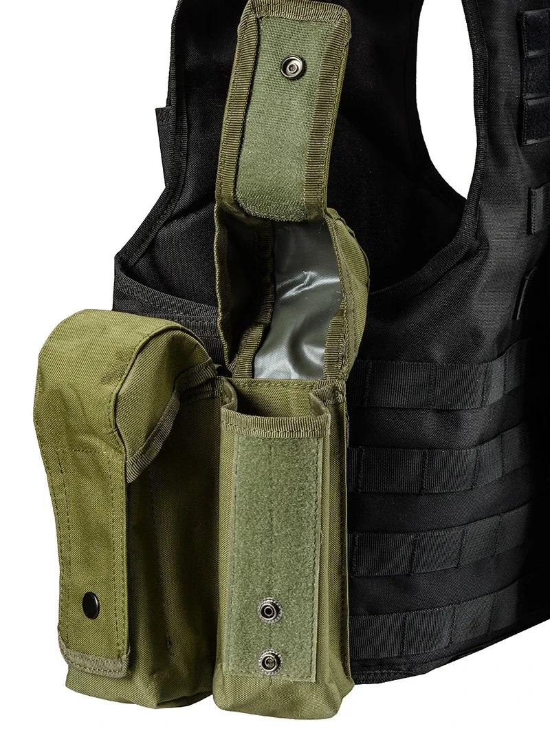 Bolsa MOLLE doble para revistas AK – Riñonera táctica caza paintball - imagen 4