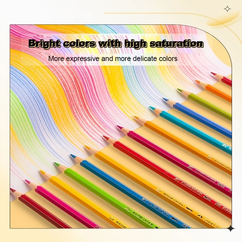 Professional Oil-Based Colored Pencils Black White Red Art Layering Blending Drawing Sketching Wooden Handle Pencil Art Supplies