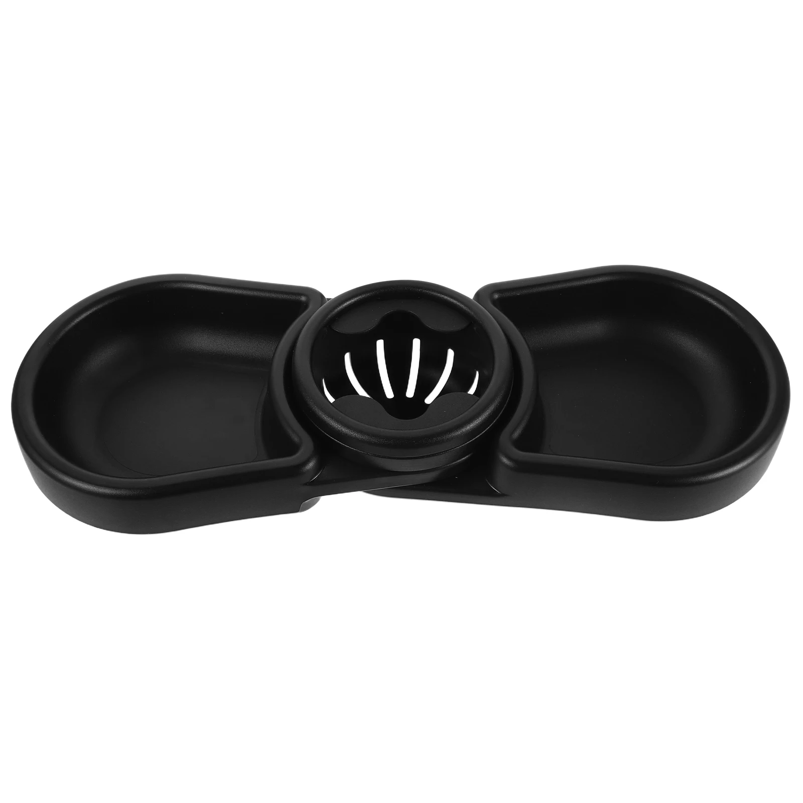 

Stroller Dinner Plate Snack Tray Attachment Universal Black with Cup Holder Travel