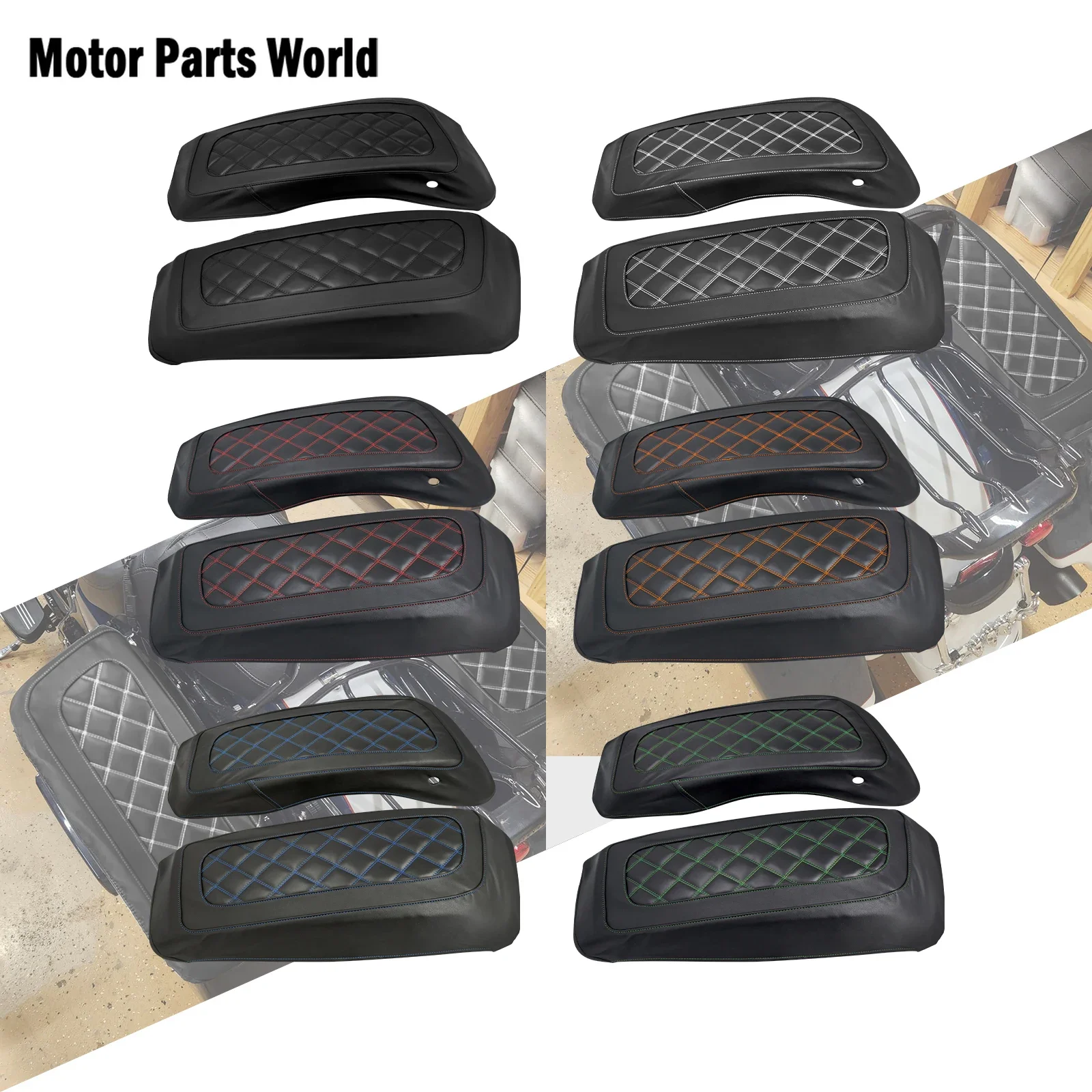 

Motorcycle Hard Saddlebag Speaker Lid Cover For Harley Touring Road King Electra Street Glide Ultra Limited Road Glide 2014-2024