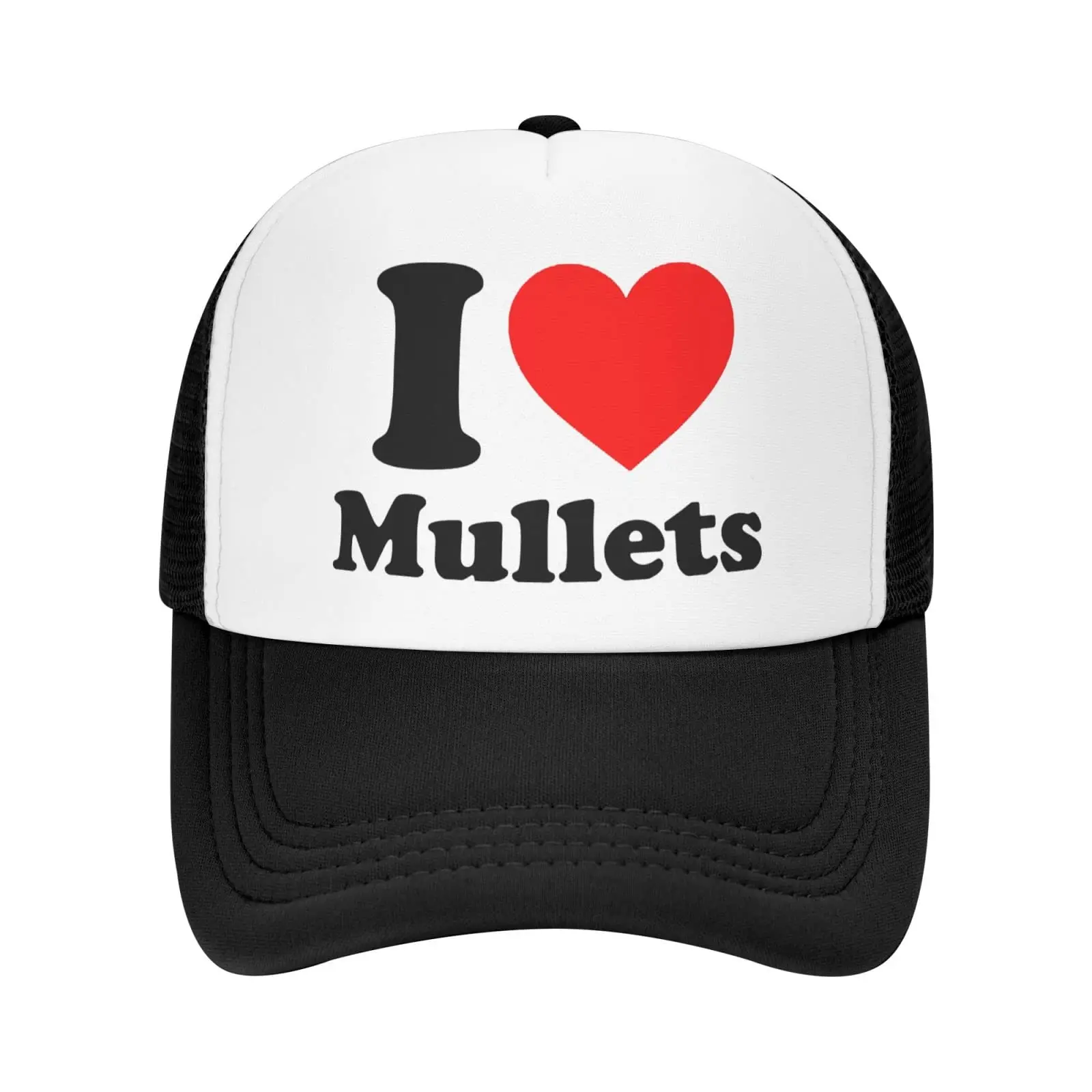 

I Love Mullets сетчатая Кепка-тракер бейсболка регулируемые черные шляпы для спорта на открытом воздухе
