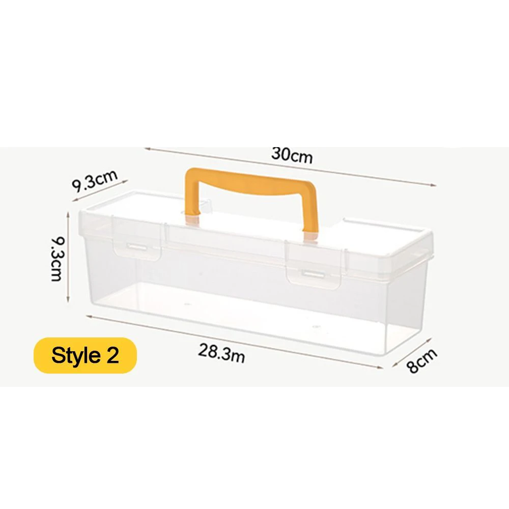 Transparent Hardware Tool Box Multifuntional Toolbox Plastic Parts Box Tool Organizer Household Tool Storage Box