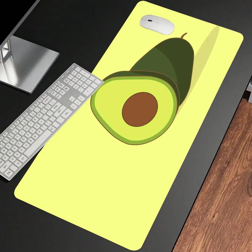 

Simple green avocado mouse pad high definition printing Kawaii computer laptop keyboard PC accessories anti-slip rubber bottom