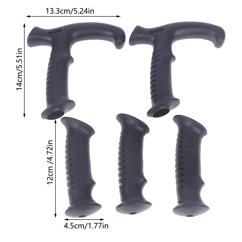 2Pcs 모노 포드 핸들 어댑터 T-핸들/스트레이트 워킹 스틱 지팡이 변환기 하이킹 등산을위한 트레킹 폴 핸들 그립
