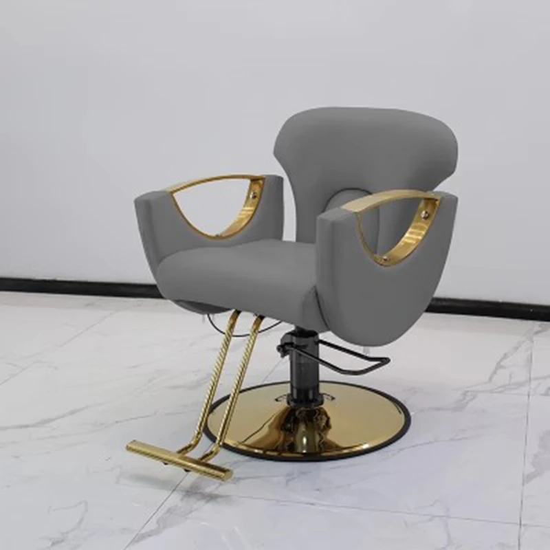 Comfortable White Barber Chairs Beauty Hairdressing Cosmetic Makeup Barber Chairs Stylist Silla Barberia Luxury Furniture