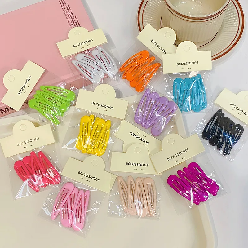 5pcs Ins Style Candy Color Scheme, Sweet and Cute Women\'s Headwear, Hair Clip Side Clip Hair Clip Bag That Does Not Harm Hair