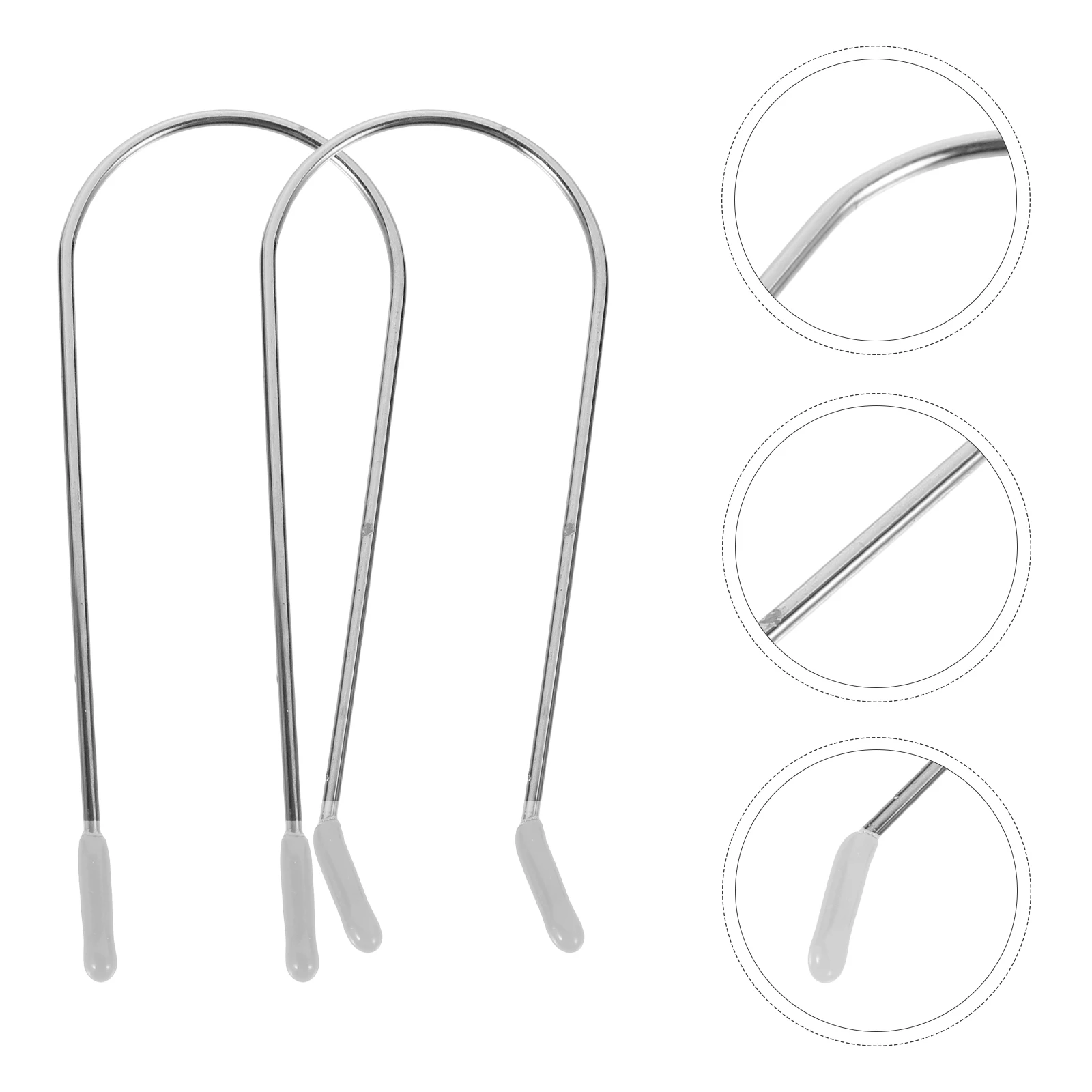 

16Pcs Stainless Steel Hot Roller Clips Practical Durable Lightweight Portable Replacement Pins Hot Roller Clips