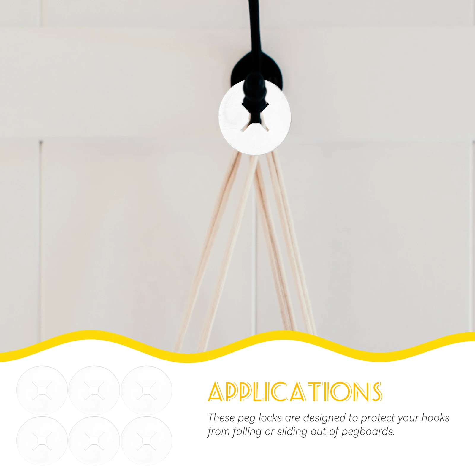 

100 Peg Discs Anti Slip Accessories Reusable Lock Stoppers Small Clips Hook Fasteners Reusable Pegboard Hook Lock Multi Use