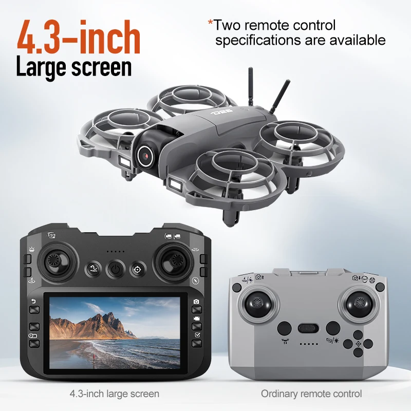 D26 Drone 4K Aerial HD 180° Camera Dron Brushless Intelligent Avoiding Obstacle with Larger Screen Remote Control Folding Toys