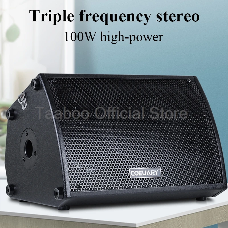 8 Inch Acoustic Guitar Amplifier Speaker Sax Piano Ukulele Practice AMP Built-in Chorus Reverb Delay Effect 100W Outdoor Speaker 