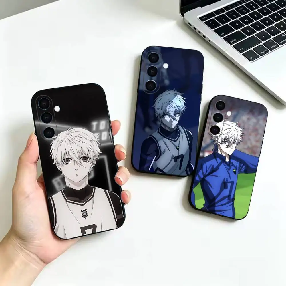 hot blood Anime blue lock-g Phone Case For Samsung Galaxy  A52 42 32 22 12 02S 72 73 51 41 31 21S 71,Soft Silicone Black Cover